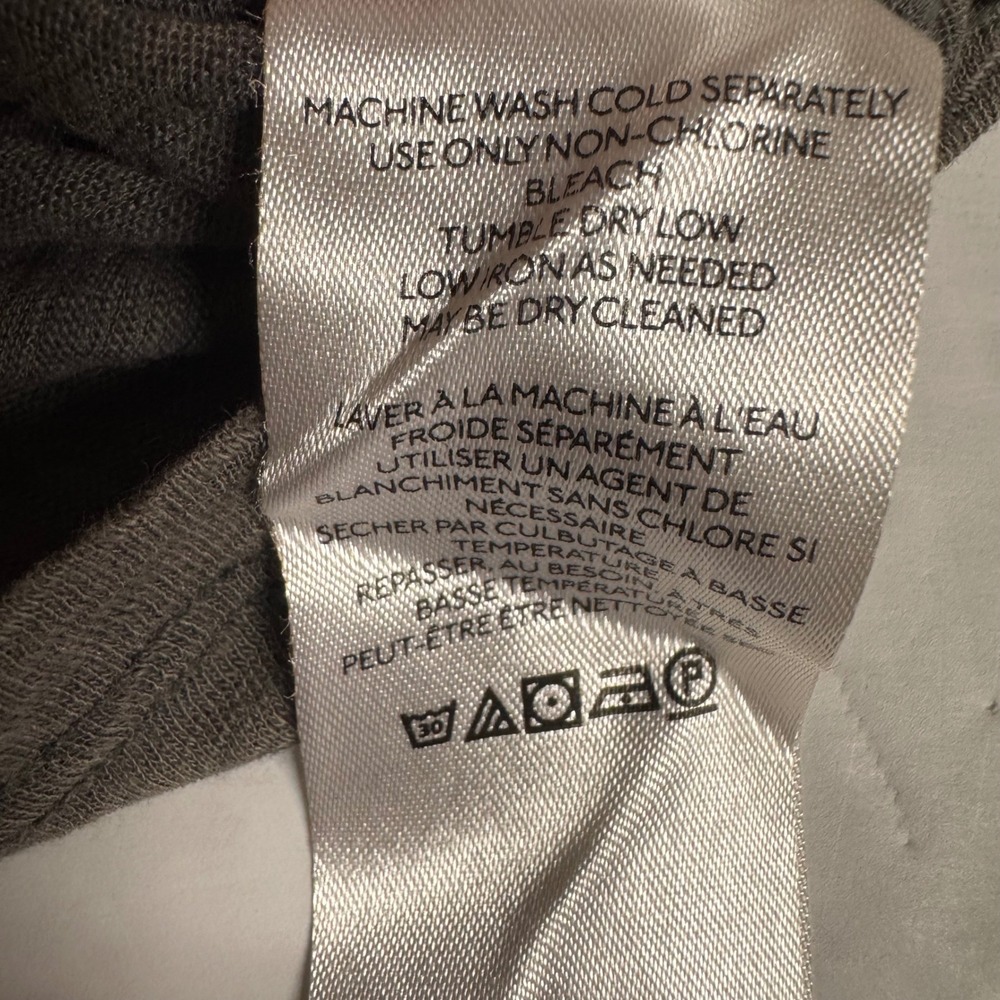 We The Free Mens Gray Slub Knit Short Sleeve T-Shirt Relaxed Fit Medium - Picture 7 of 8